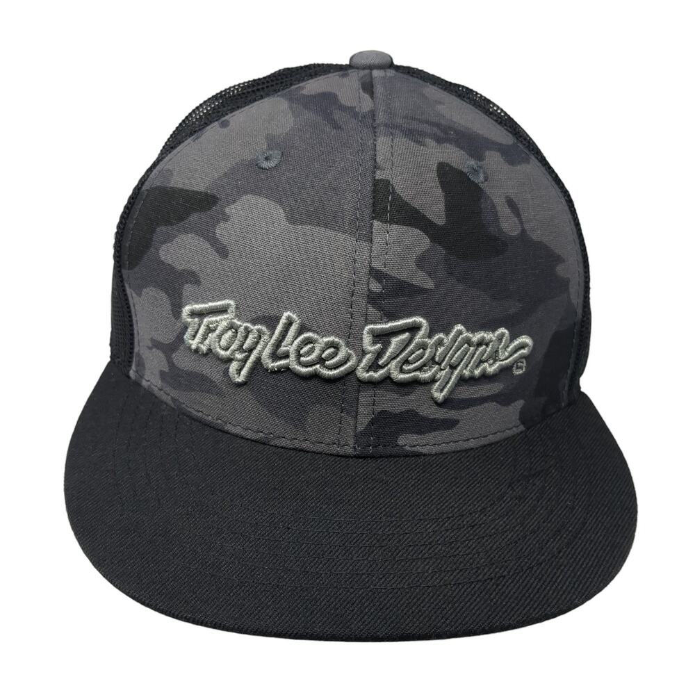 Troy Lee Design Snapback Trucker Hat Multicolor One Size Adjustable Camouflage